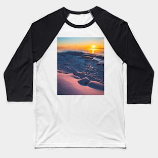 Lake Superior Golden Sunrise Baseball T-Shirt